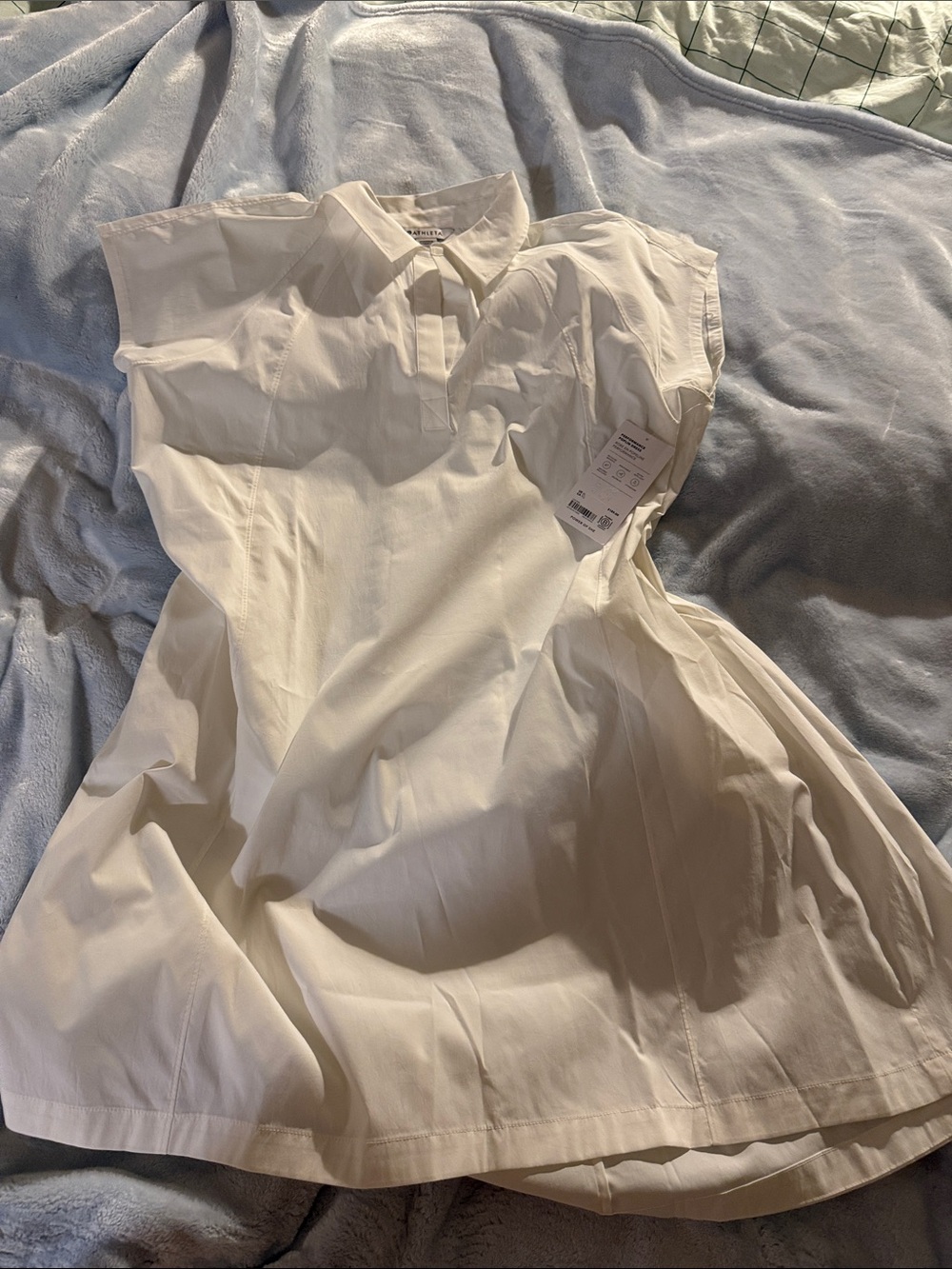 Athleta White Loose Flowy Dress